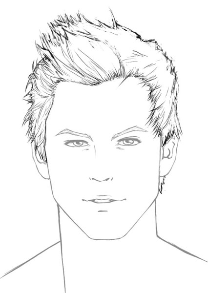 426x600 How To Draw Hair Male Sharenoesis