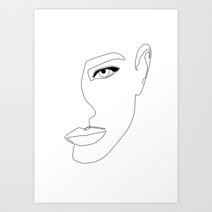 700x700 Face Shadow Art Print By Explicitdesign Society6