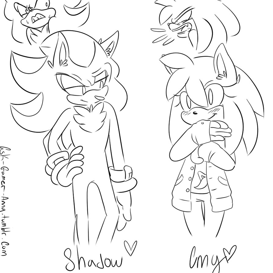 894x894 Gamer Amy And Shadow By Siinnack