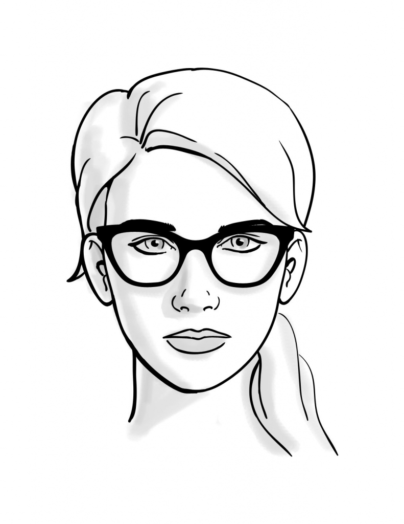 791x1024 Drawing Of The Shapes Of Faces Face Shape Sketch Face Shapes