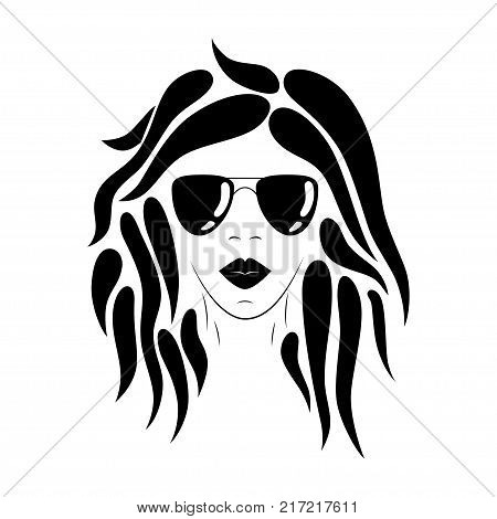 450x470 Woman Face Silhouette Images, Illustrations, Vectors