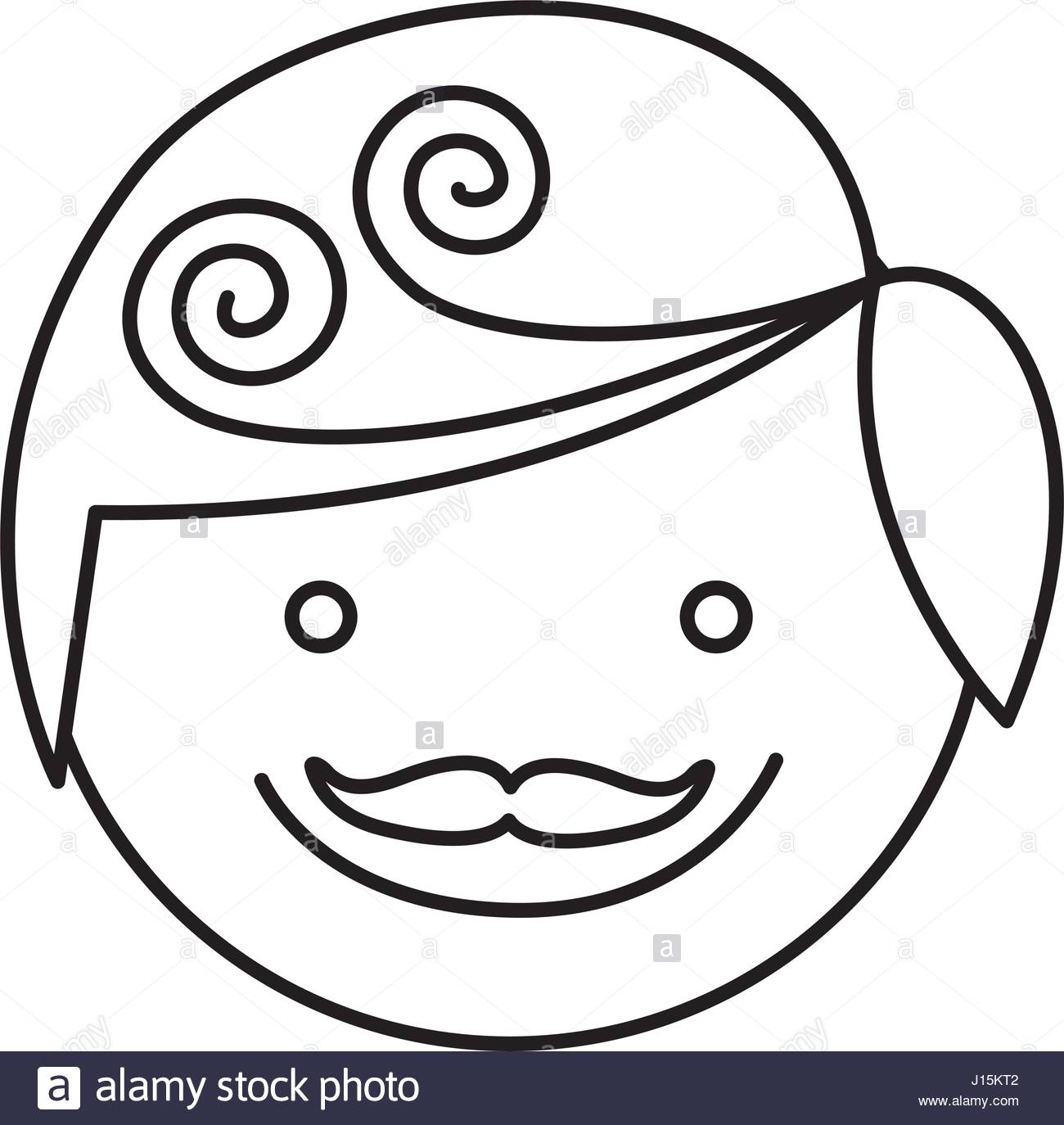 1300x1374 Silhouette Man Face With Moustache Caricature Icon Stock Vector