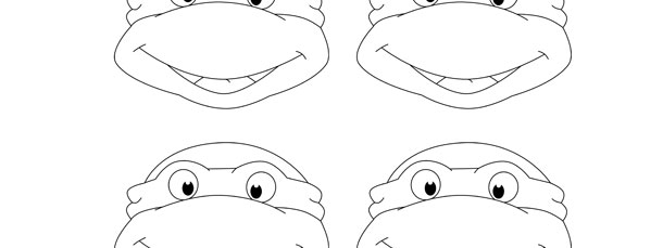 610x229 Ninja Turtle Face Template Small