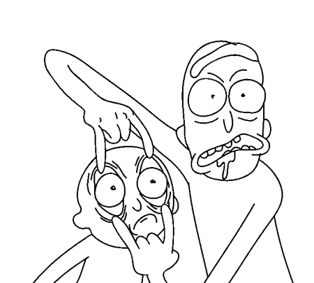 450x405 Rick And Morty Template Drawings Archive