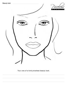 236x305 A Drawing Of Face Template