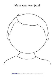 236x334 Blank Face Template This Can Be Used On A Felt Page In A Busy Book