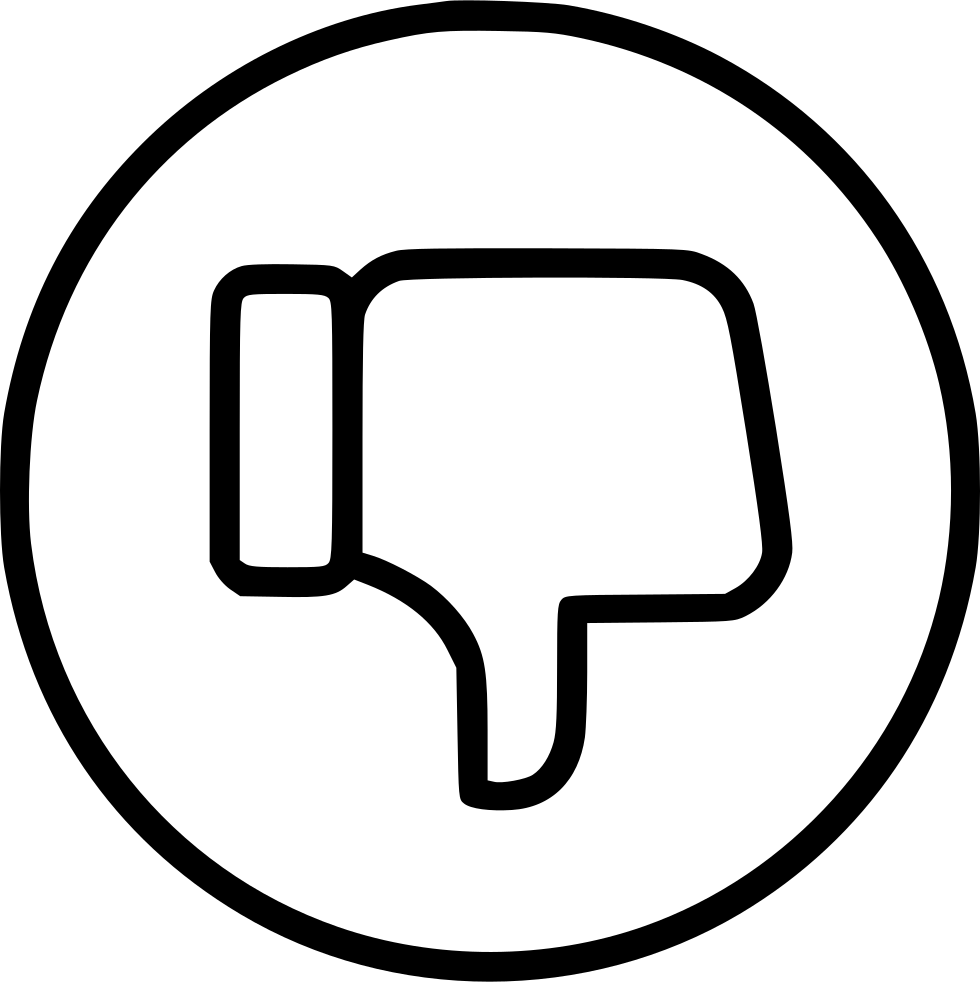 980x982 Dislike Hand Thumb Down Thumbsdown Facebook Svg Png Icon Free