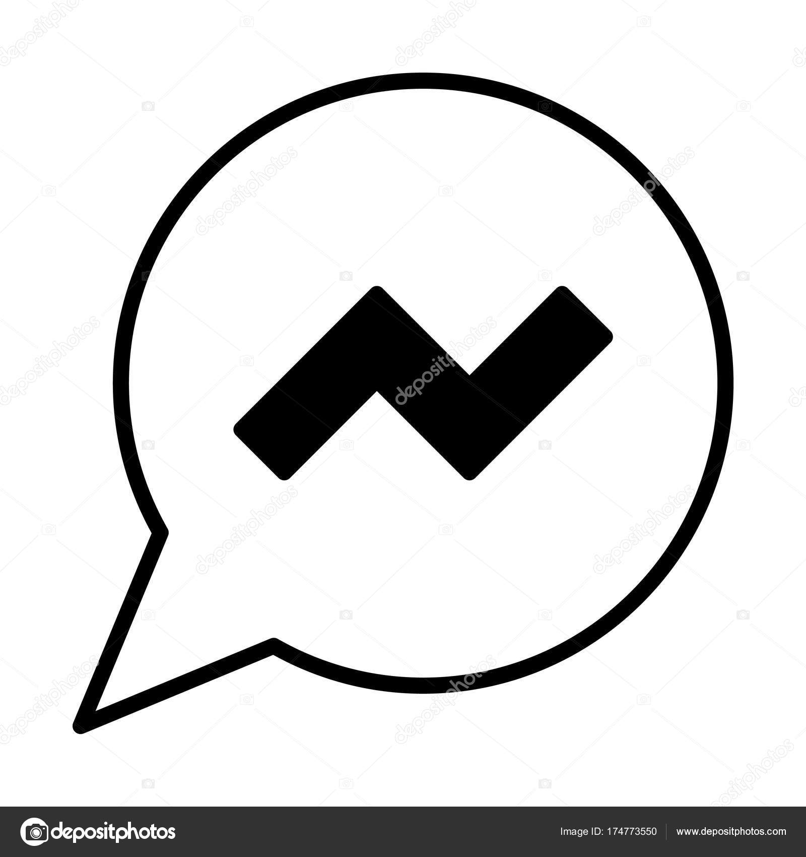 1600x1700 Facebook Messenger Line Icon Web Mobile Infographics Vector
