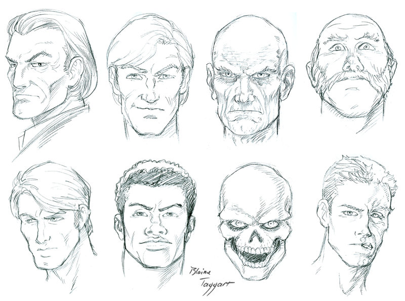 800x595 Male Faces By Staino
