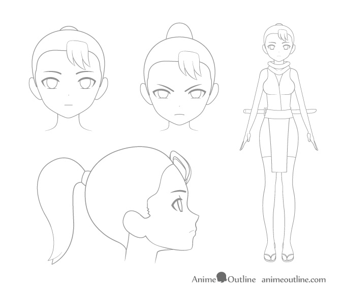 675x580 4 Important Steps To Draw A Manga Or Anime Character Anime Outline