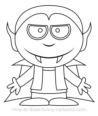 341x403 Drawing A Dracula Cartoon