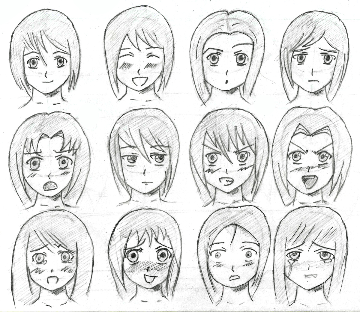 Facial Expressions Drawing At GetDrawings Free Download