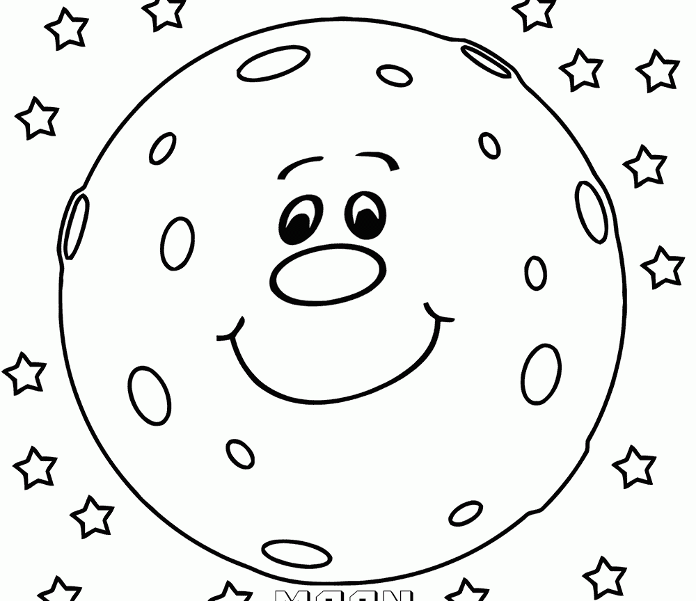 1000x864 Moon And Stars With Baby Sleep Coloring Book Free Pages Printable