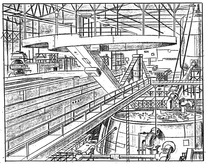 817x650 Factory Interior Background Drawing For G. I. Joe