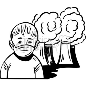 300x300 Royalty Free Air Pollution Is Making Humans Sick 386077 Vector