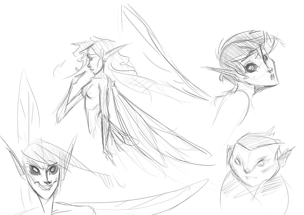 1024x724 Faerie Sketches By Silverskin Geomancer