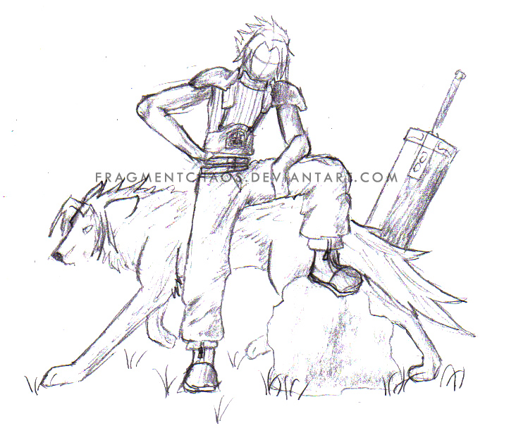 732x608 Zack Fair Sketch By Fragmentchaos