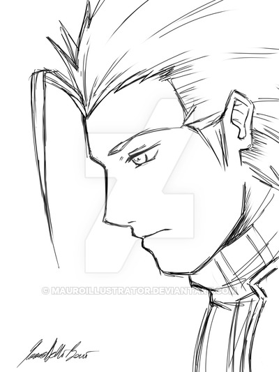 400x533 Zack Fair Sketch By Mauroillustrator