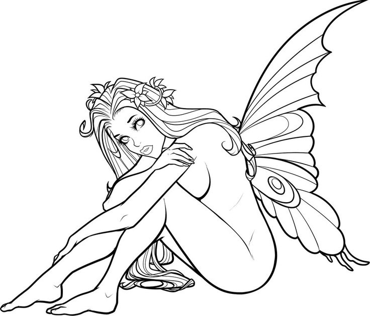 736x628 How To Draw Realistic Fairies, Draw A Realistic Fairy, Step By