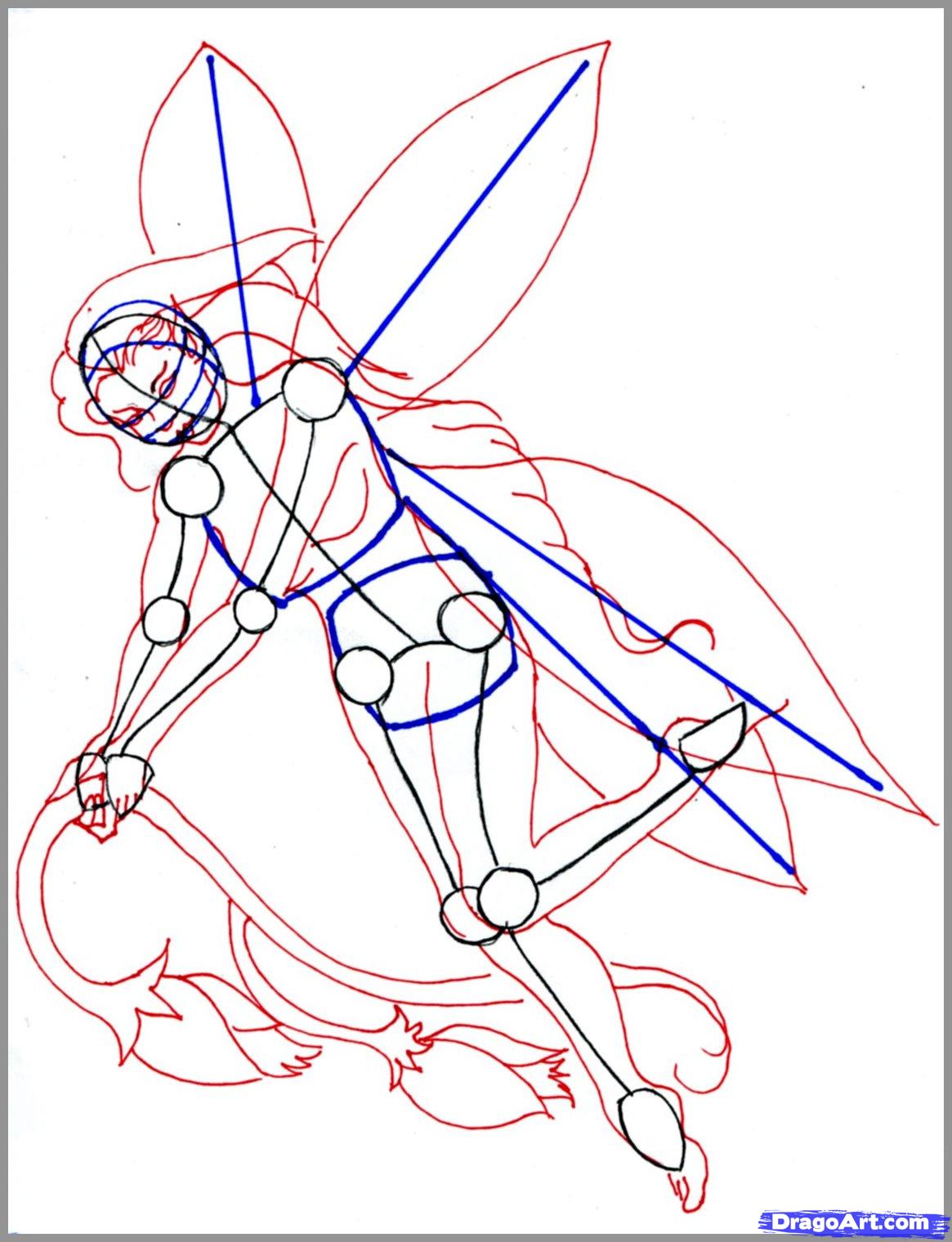 1165x1520 How To Draw Realistic Fairies, Draw A Realistic Fairy Step 6