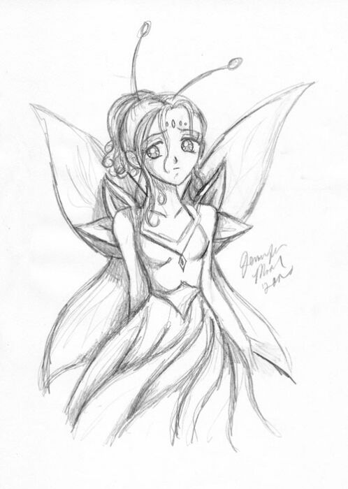 498x700 Cute Fairy Drawing Pencil Sketches