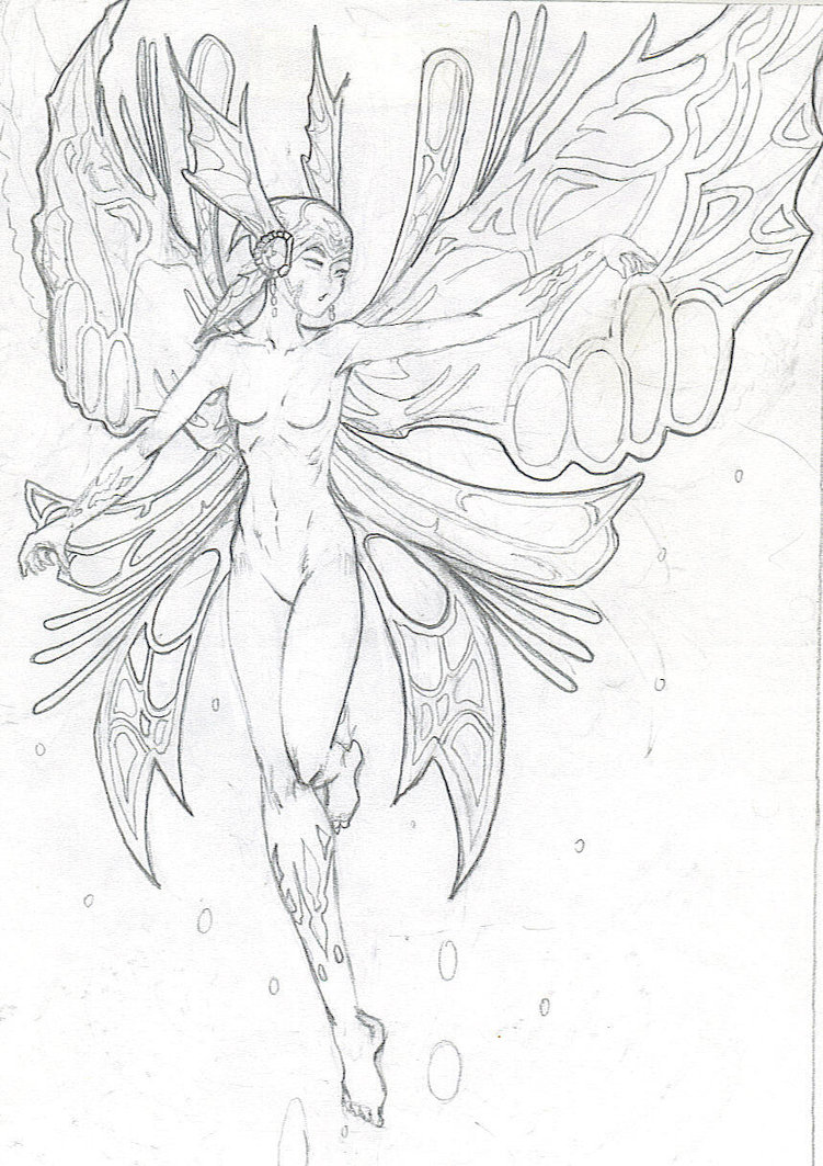 751x1063 Fairy Drawing By Diamondink7