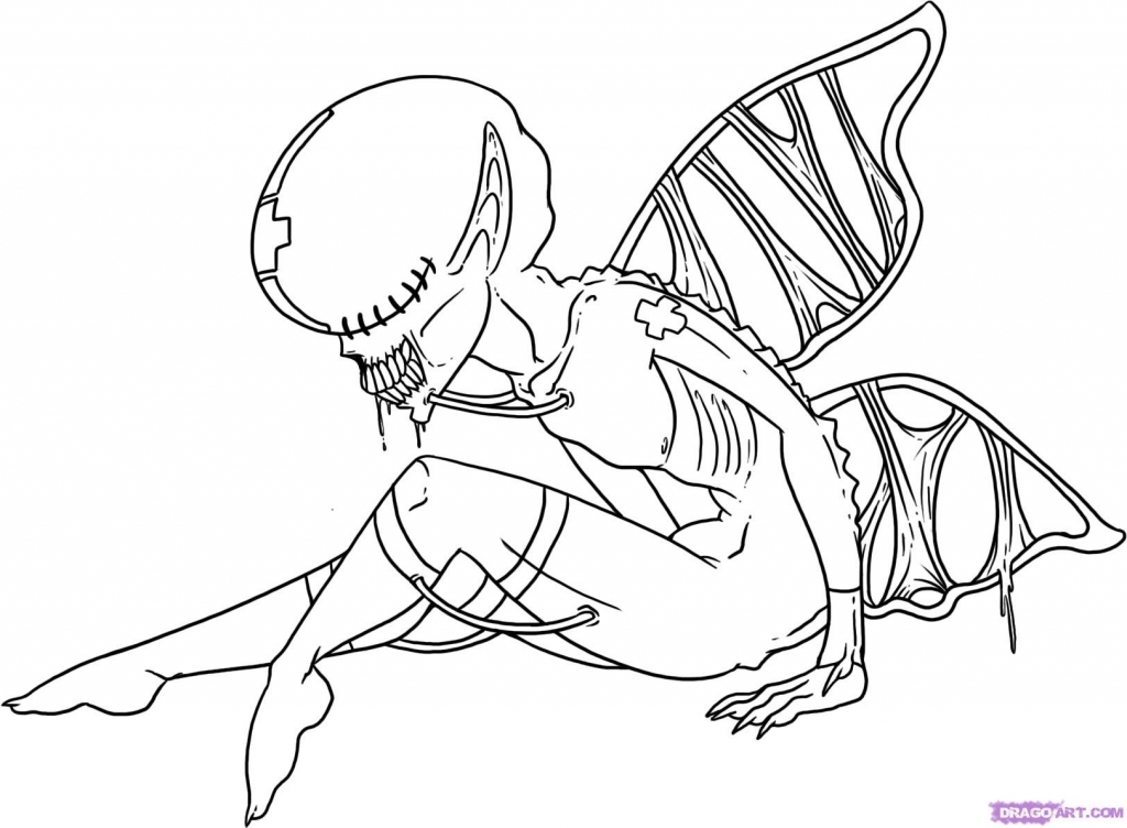 1024x752 Drawings Of Fairies How To Draw A Hell Fairy Step Step Creatures