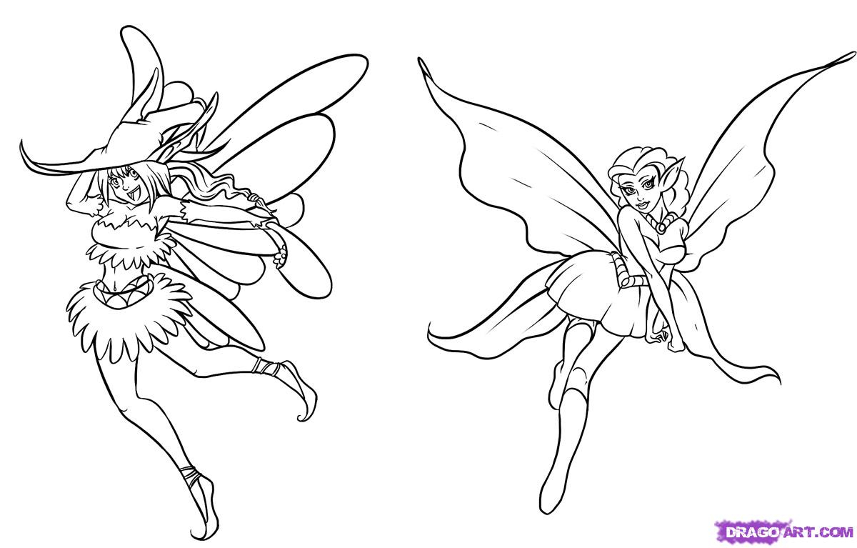 1200x767 Easy Fairy Drawings In Pencil For Kids 10. How To Draw Fairies