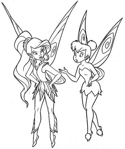 403x480 Two Fairies Coloring Page Free Printable Coloring Pages