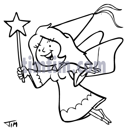 542x552 Free Drawing Of Fairy Bw From The Category Movies Amp Magic