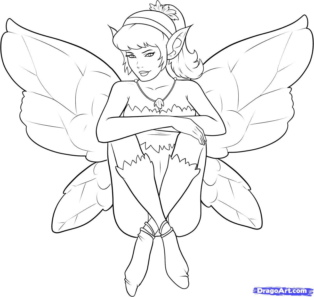 1217x1149 How To Draw A Fairy, Step By Step, Fairies, Fantasy, Free Online