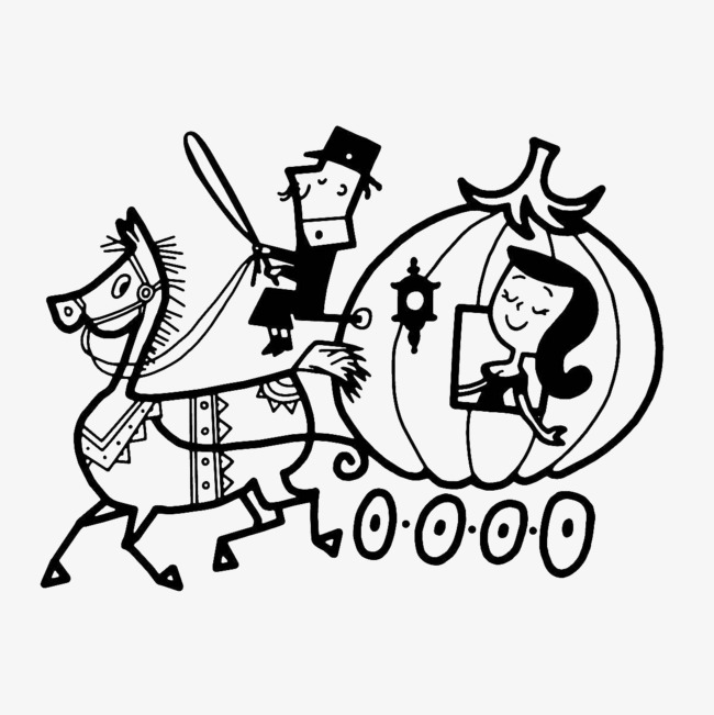 650x651 Cartoon Drawing, Cinderella, Pumpkin Carriage, The Pumpkin