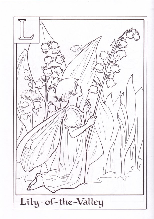 615x876 Flower Fairies Alphabet Coloring Book