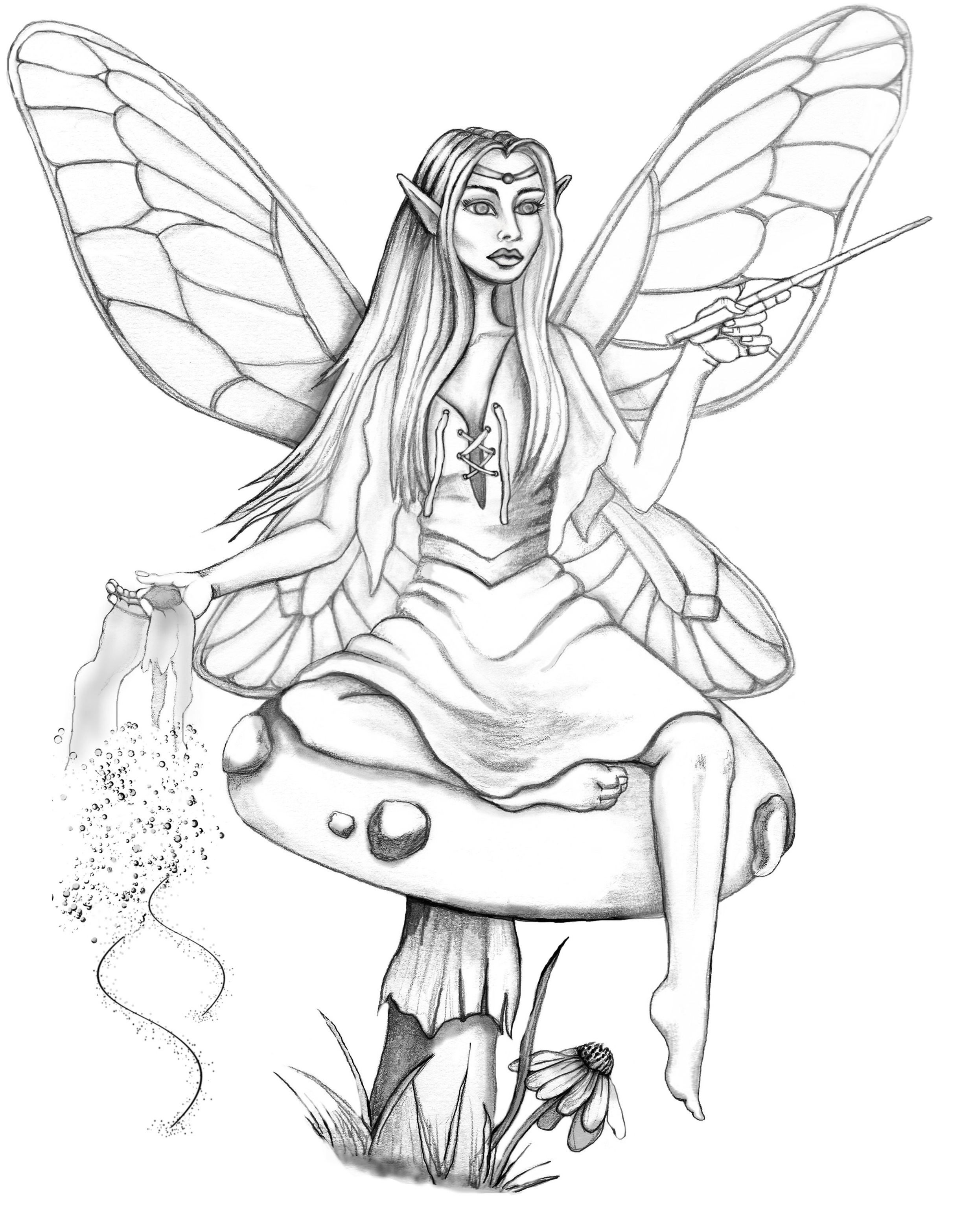 2444x3132 Original Fairy Drawings Gallery
