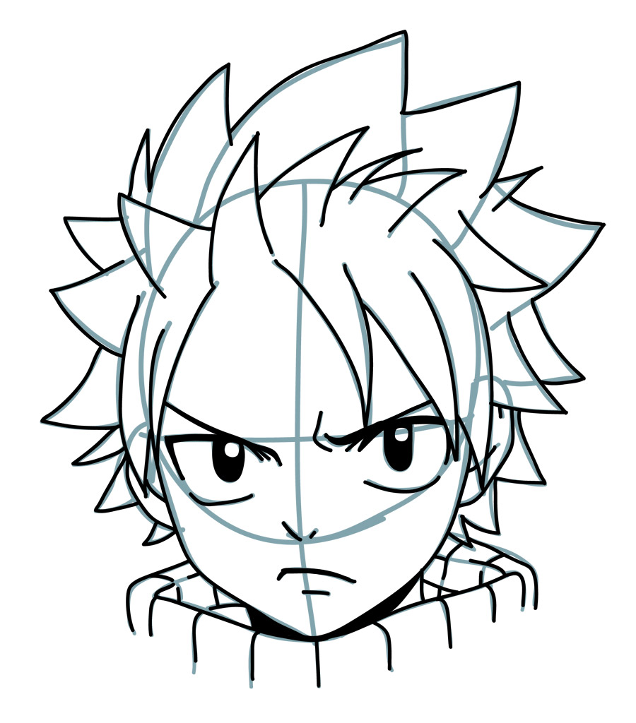 900x1024 How To Draw Natsu From Fairy Tail