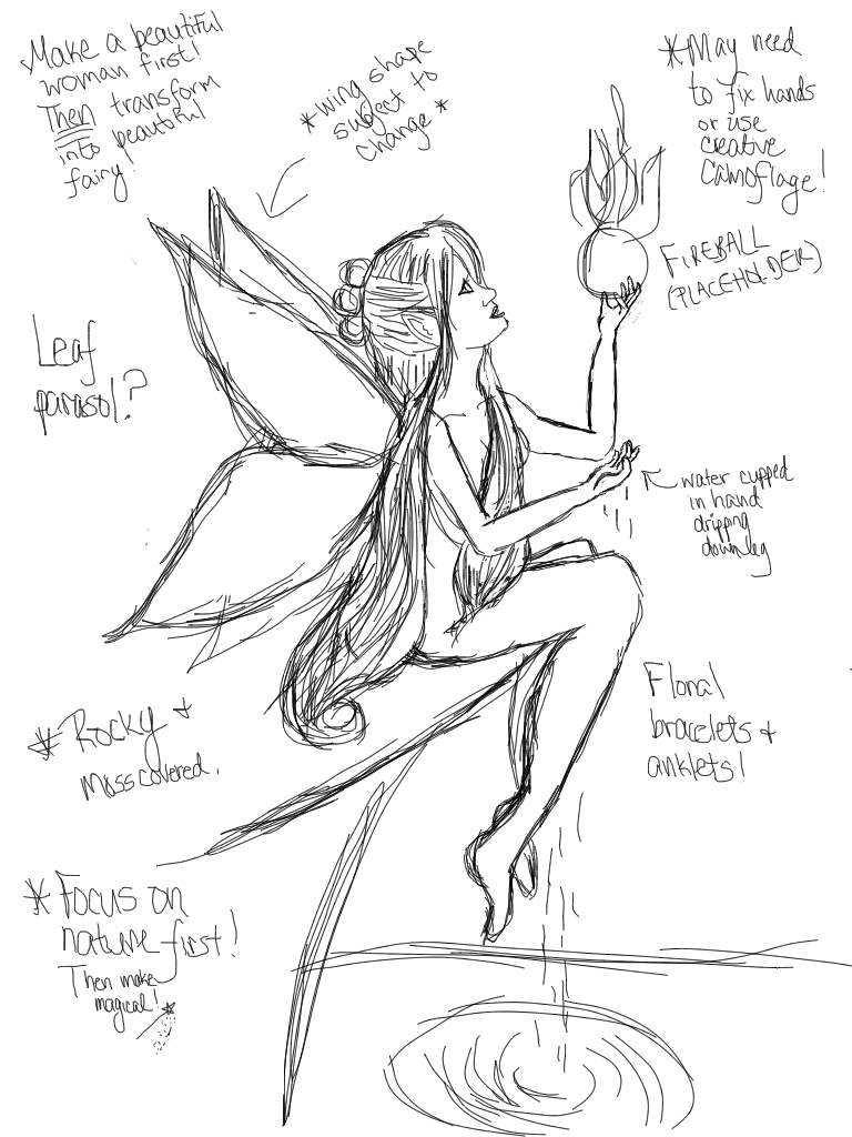 768x1024 The Fairy Of Fire And Water Andibelle