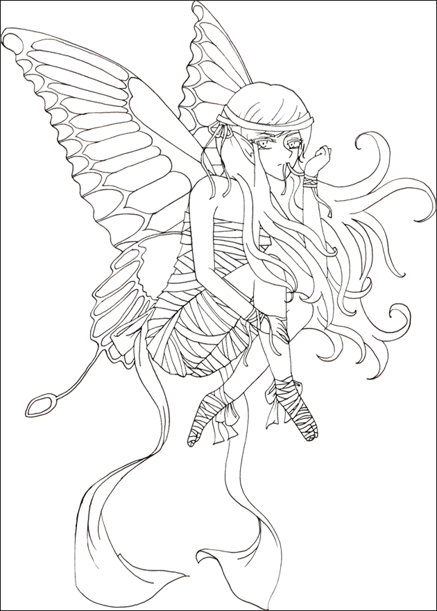 630x881 Faerie Outline By Momiru Chan