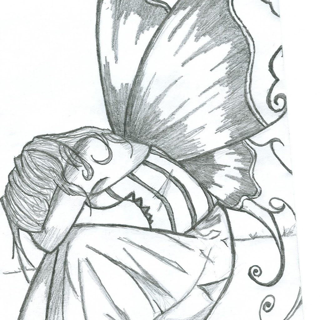 1024x1024 Fairy Anime Drawings In Pencil Fairy Drawings In Pencil Simple