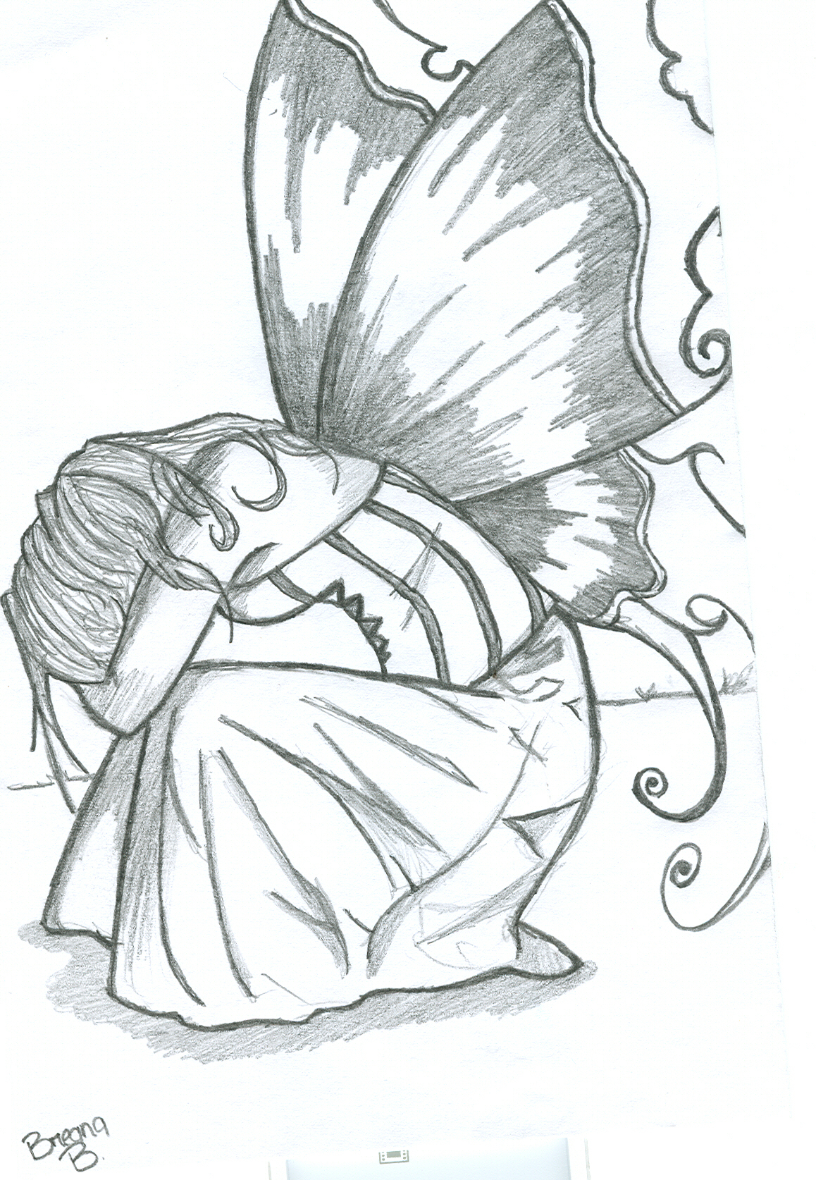 1158x1674 Pencil Sketches Of Fairies Beautiful Pencil Sketches Of Fairies