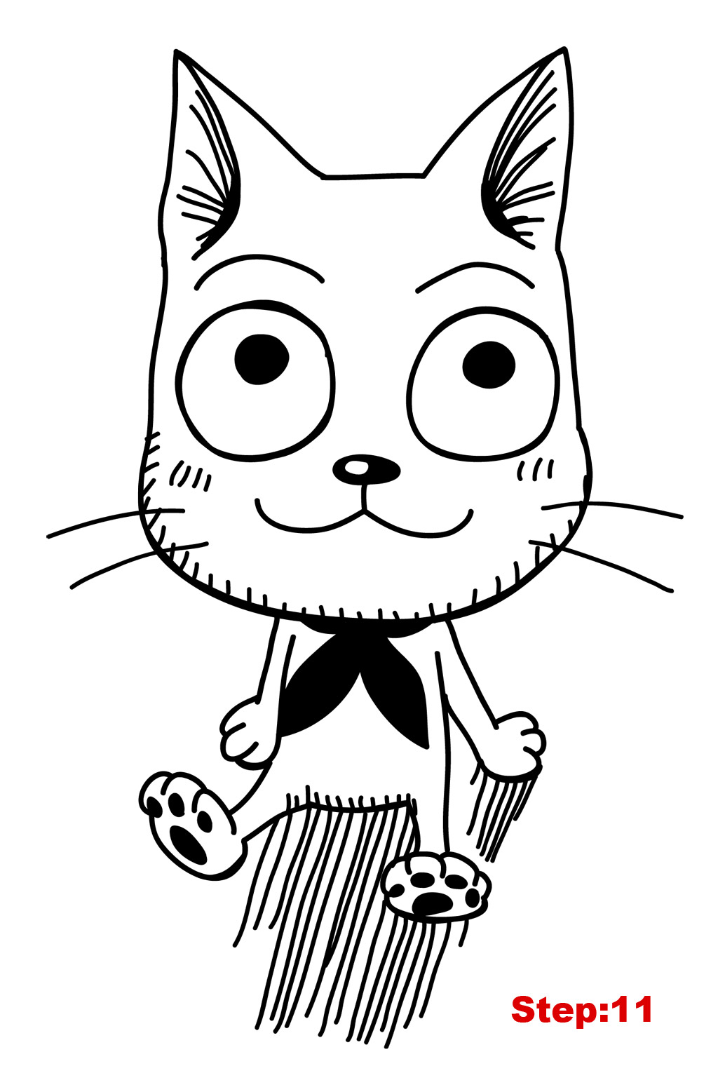 1024x1520 How To Draw Happy From Fairy Tail