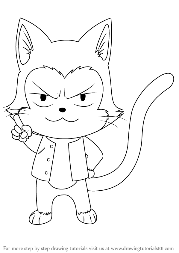 598x844 Learn How To Draw Lector From Fairy Tail (Fairy Tail) Step By Step