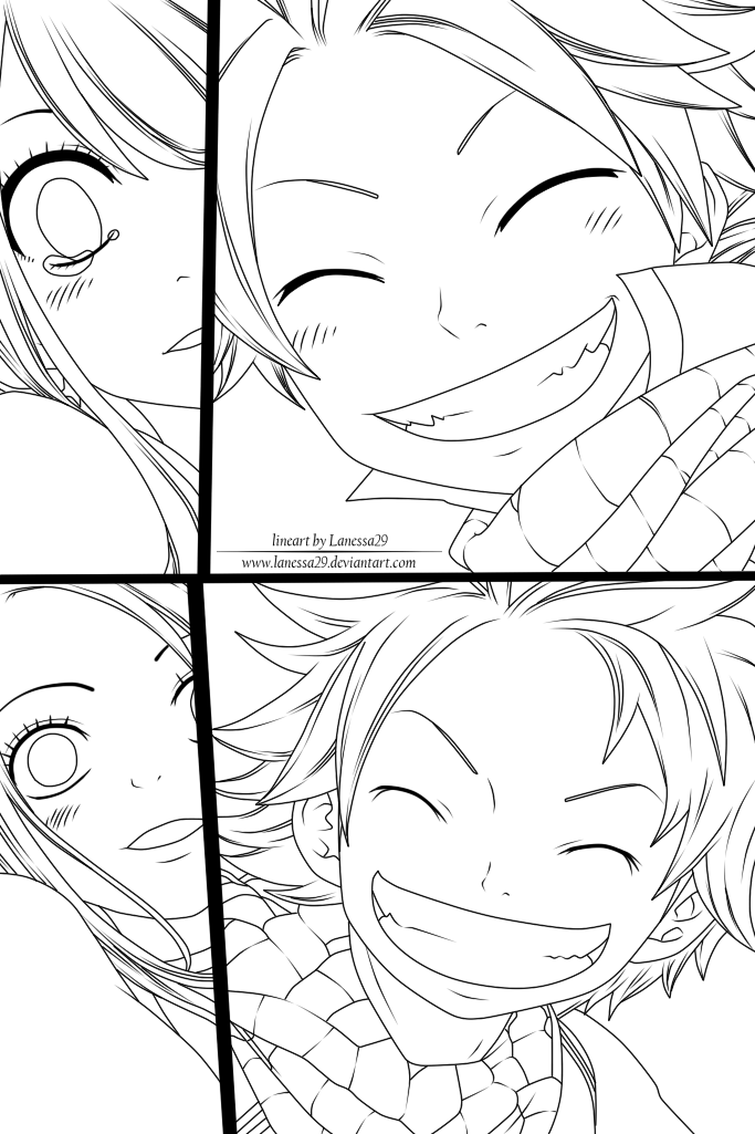 683x1025 Fairy Tail Come With Me! Now And Then [Lineart] By Lanessa29