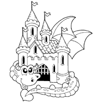200x200 Fairy Tale Castle Coloring Pages Surfnetkids