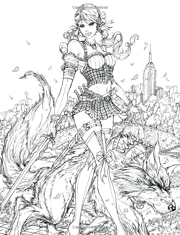 600x781 Fairy Tale Coloring Book And Lot Mystery Garden Time Journey