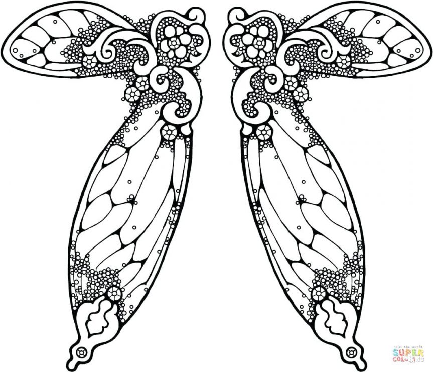 863x741 Click The Fairy Wings Illustration Coloring Pages Hearts