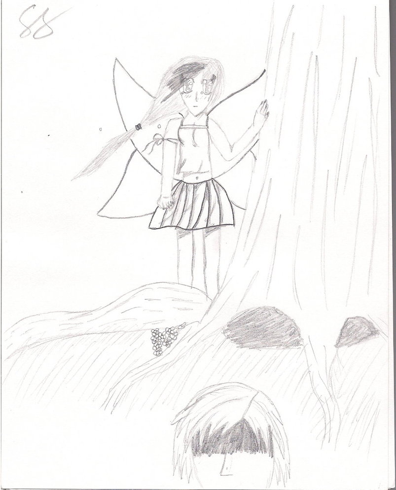 803x994 Fairy's Broken Love (Pencil Drawing) By Minilove17