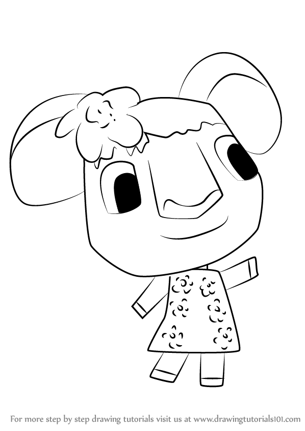 598x844 Learn How To Draw Faith From Animal Crossing (Animal Crossing