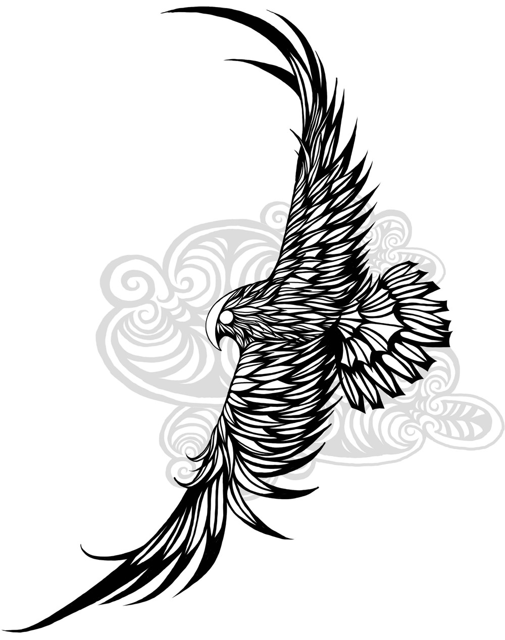 1000x1268 A Falcon Design I Created For My Latest Tattoo. Still Working