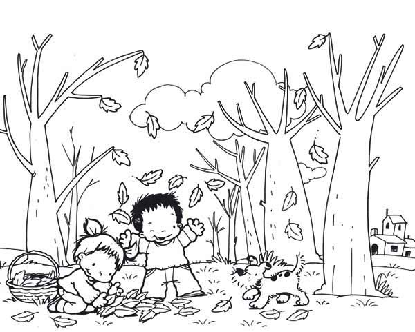 600x481 Autumn Coloring Pages For Kids Fall Coloring Page Pages Images
