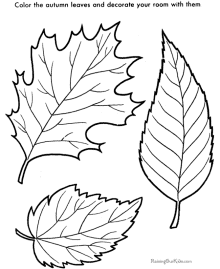 220x269 Coloring Pages Of Leaves In Amusing Draw Pict Fall Autumn Page